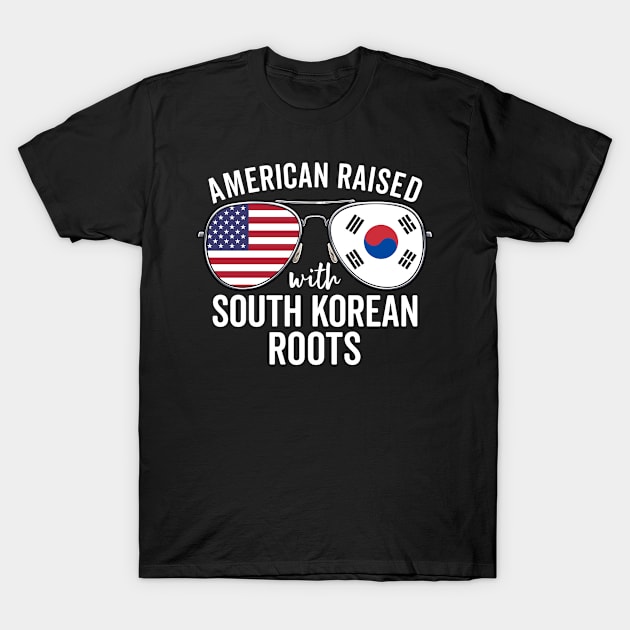 American Raised With Korean Roots South Korea Flag T-Shirt by Boneworkshop